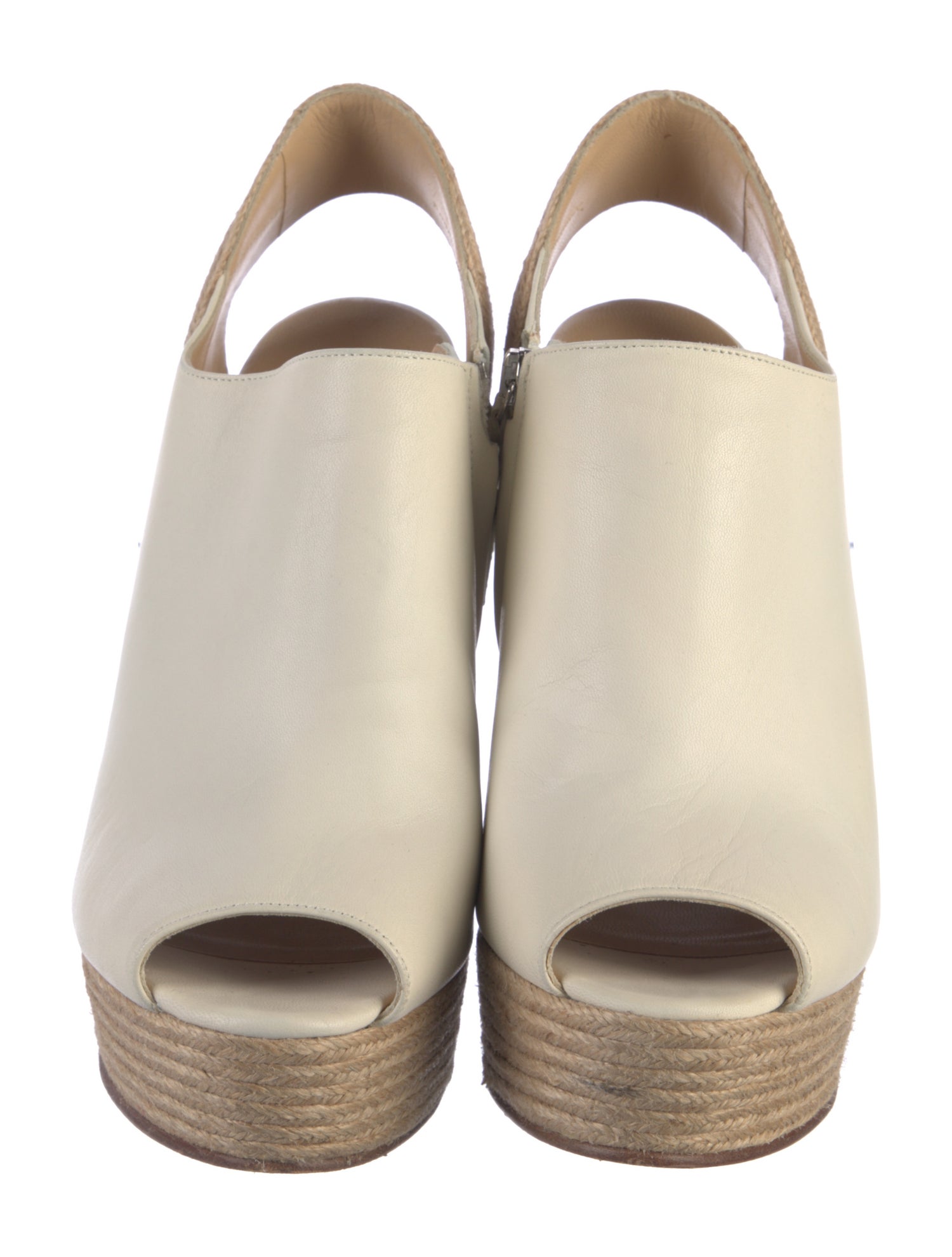 Gucci Leather Braided Accents Slingback Pumps